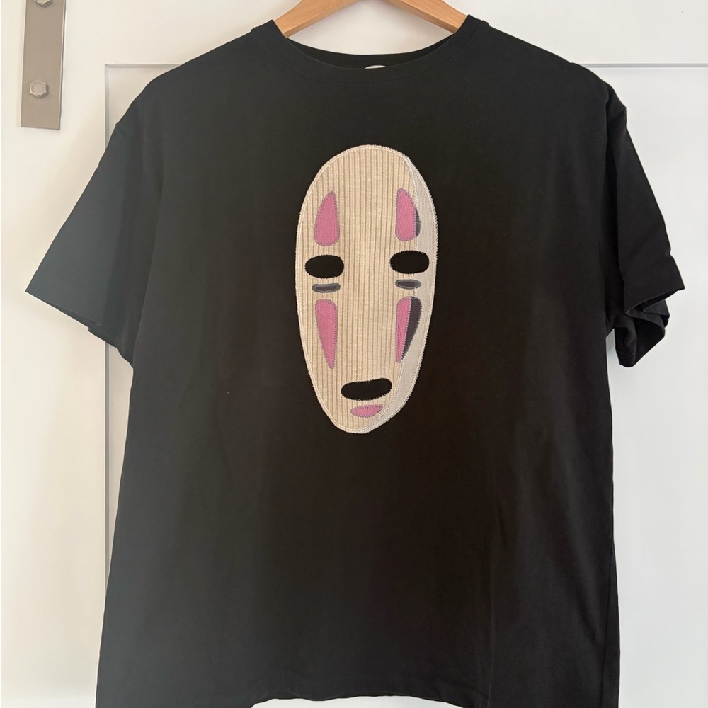 Loewe Black T-Shirt with Studio Ghibli Design